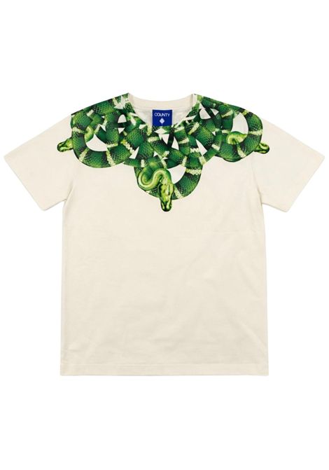 White cotton T-shirt for children MARCELO BURLON | BTH009BIANCO